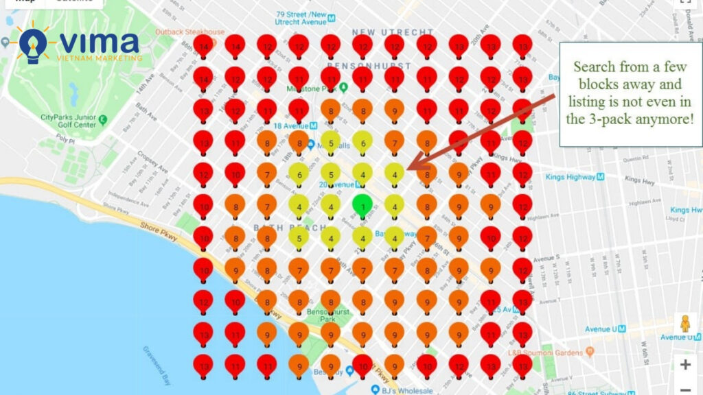 Local Falcon: Công cụ lưới trực quan hóa thứ hạng SEO Google Map.