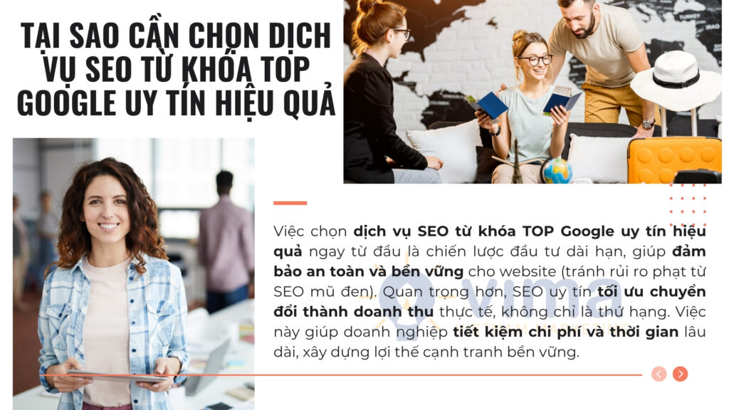 Chọn đúng dịch vụ SEO ngay từ đầu giúp doanh nghiệp phát triển bền vững và tối ưu chi phí.