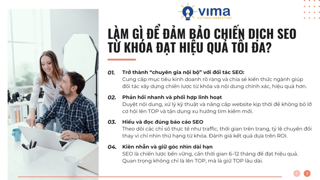 Muốn SEO hiệu quả, hãy hợp tác như một đối tác chiến lược chứ không chỉ là khách hàng.