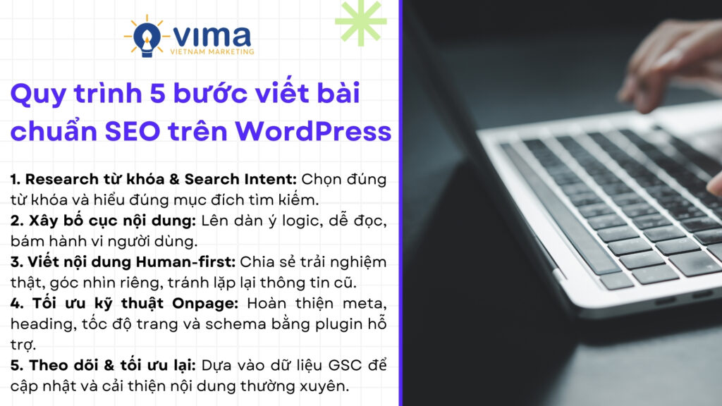 Quy trình 5 bước giúp tối ưu bài viết trên WordPress hiệu quả và bền vững