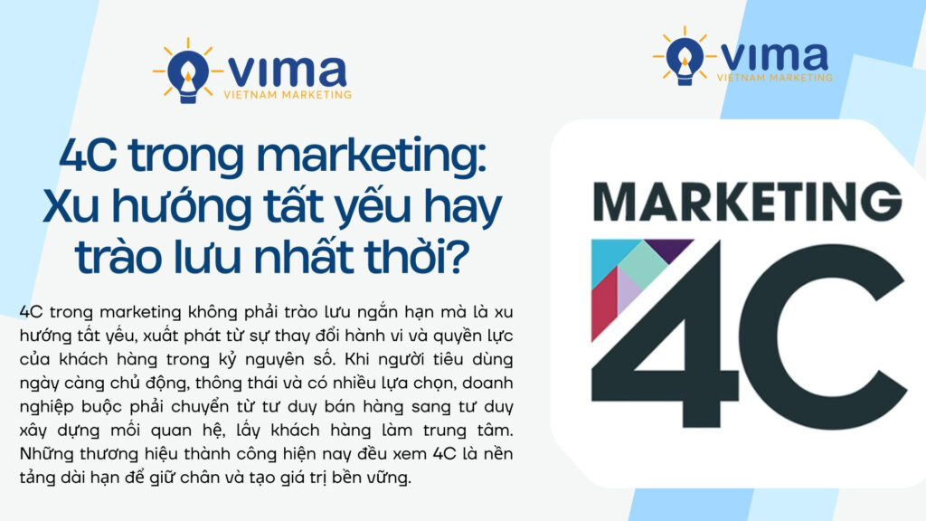 4C là tư duy tất yếu giúp doanh nghiệp thích nghi, giữ chân khách hàng và tăng trưởng bền vững.