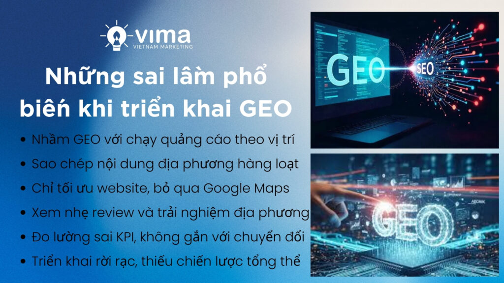 Làm GEO sai cách khiến doanh nghiệp tốn nguồn lực nhưng không tạo ra chuyển đổi thực.