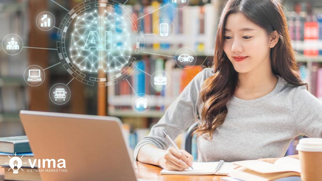 AI giúp rút ngắn thời gian học marketing online và tăng hiệu quả thực hành thực tế.