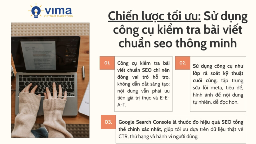 Hãy dùng công cụ SEO để kiểm soát kỹ thuật, còn quyết định vẫn phải dựa trên dữ liệu Google.