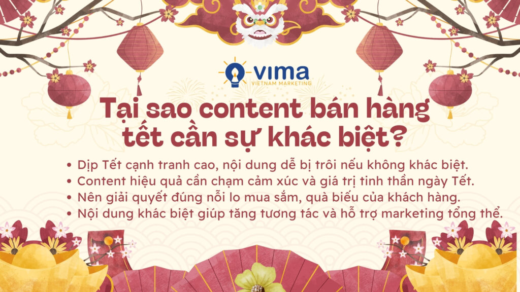 Sự khác biệt giúp nội dung bán hàng Tết nổi bật và chạm đúng nhu cầu khách hàng.