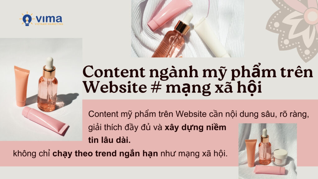Content website mỹ phẩm cần chiều sâu, rõ ràng và xây dựng niềm tin lâu dài.