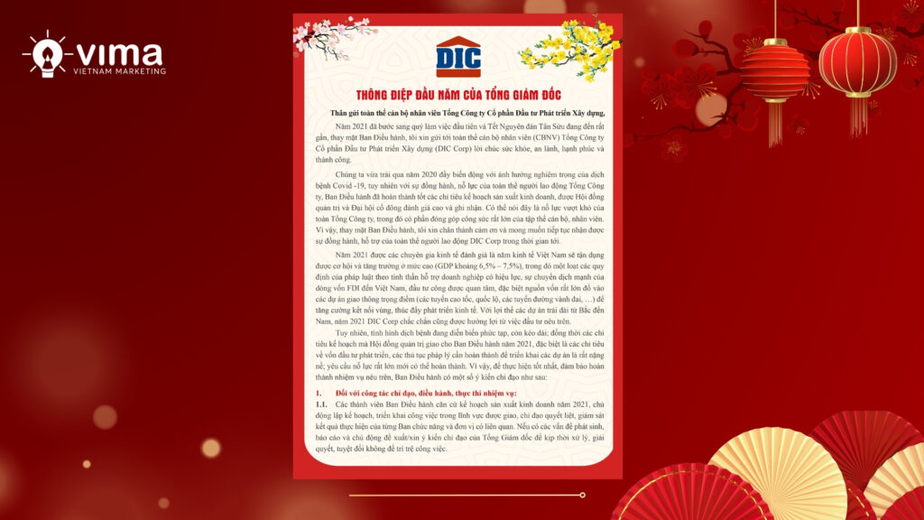 Định hướng rõ ràng đầu năm giúp doanh nghiệp tạo niềm tin và dẫn dắt khách hàng lâu dài.