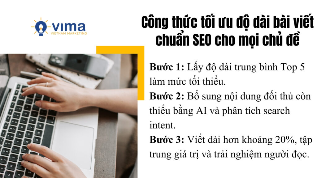 Xác định độ dài content dựa trên đối thủ, giá trị nội dung và trải nghiệm người dùng