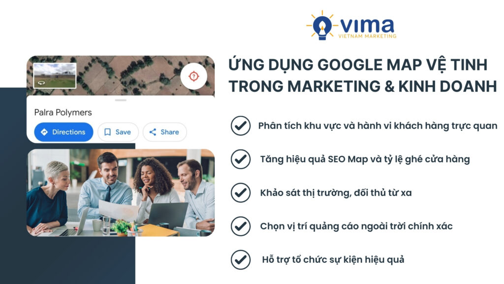 Google Map vệ tinh hỗ trợ phân tích thị trường, SEO Map và tối ưu quyết định kinh doanh.