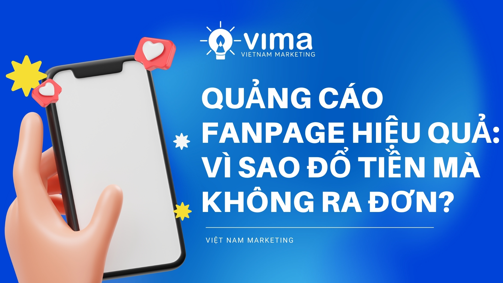 quảng cáo fanpage hiệu quả