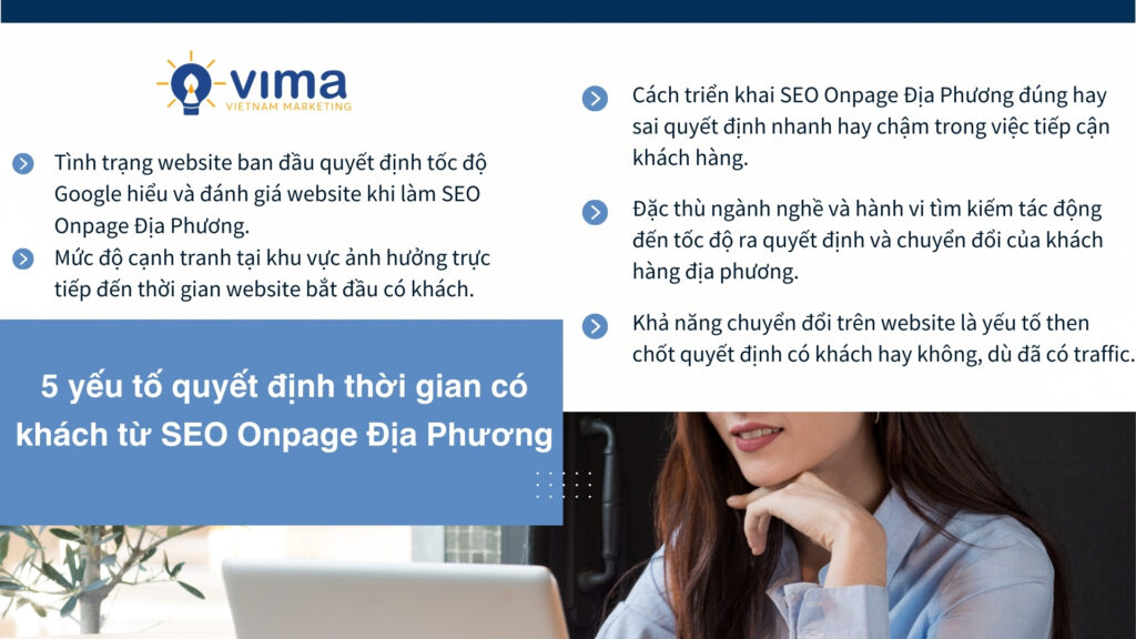Thời gian có khách phụ thuộc nền tảng website, cạnh tranh khu vực, cách tối ưu, ngành nghề và khả năng chuyển đổi