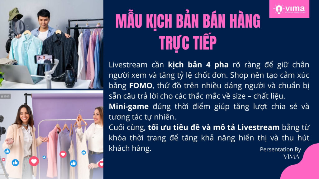 tài liệu marketing online miễn phí: Kịch bản Livestream giúp shop thời trang tăng tương tác và chốt đơn nhanh