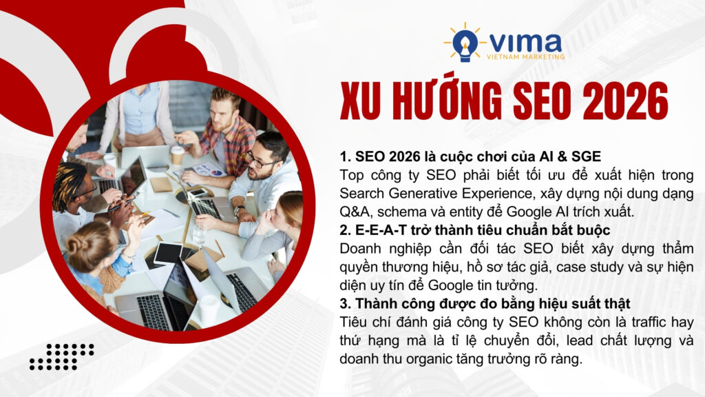 SEO 2026 đòi hỏi công ty SEO thích ứng AI, xây dựng thẩm quyền và tạo hiệu suất kinh doanh thật.