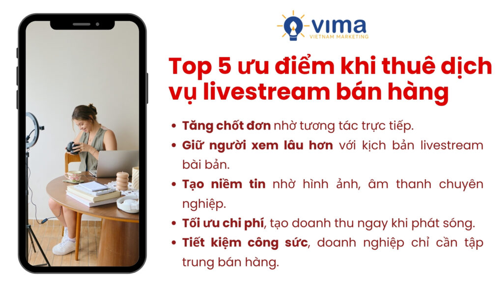 Thuê dịch vụ livestream bán hàng giúp tăng đơn nhanh và vận hành chuyên nghiệp.