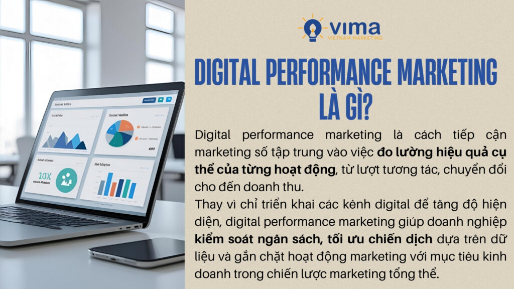 Digital performance marketing tập trung đo lường hiệu quả để tối ưu marketing gắn với mục tiêu kinh doanh.