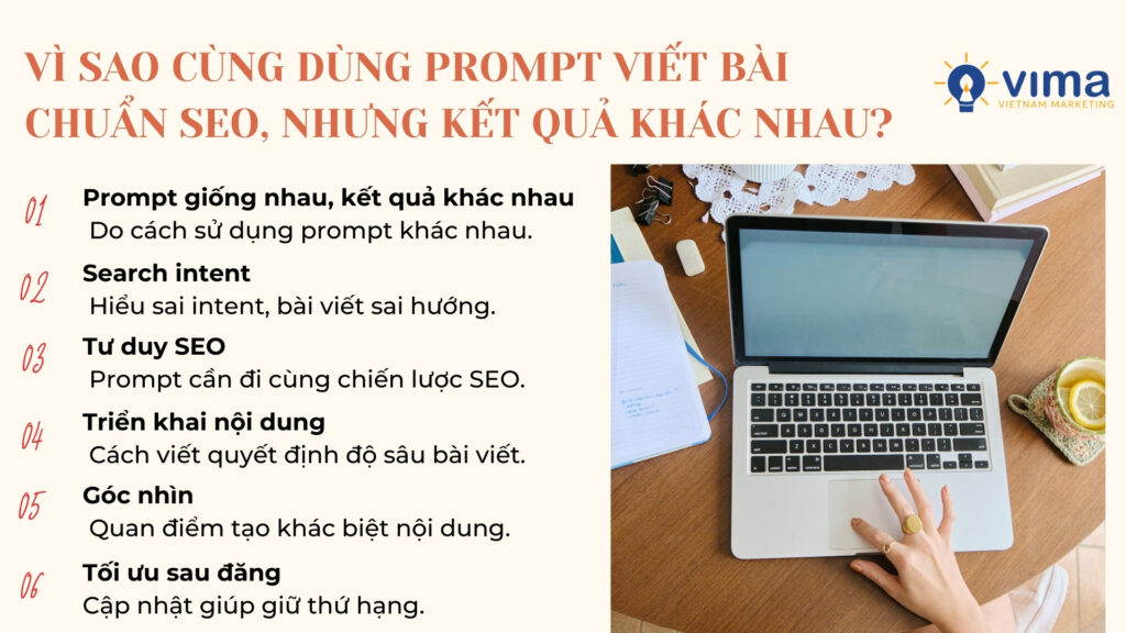 Cùng công thức viết bài, kết quả khác nhau do tư duy, trải nghiệm và cách triển khai nội dung.