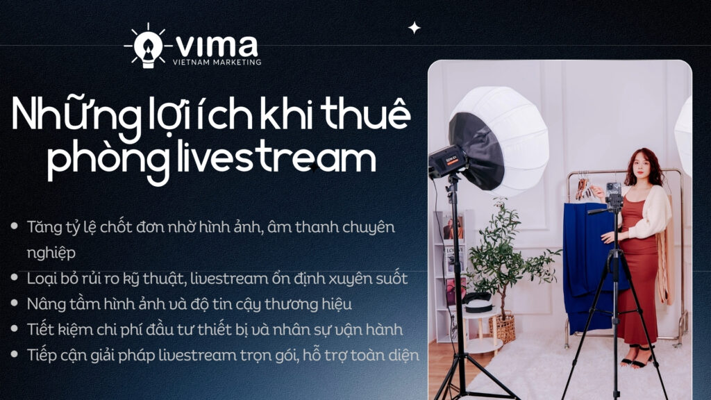 Studio livestream chuyên nghiệp giúp tối ưu chi phí, tăng chốt đơn và nâng tầm thương hiệu