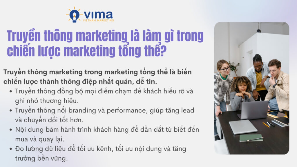 Truyền thông marketing giúp thống nhất thông điệp, tăng tin tưởng và thúc đẩy chuyển đổi.