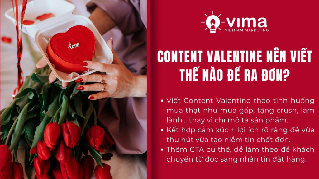 Content Valentine đúng tình huống, chạm cảm xúc, rõ hành động.