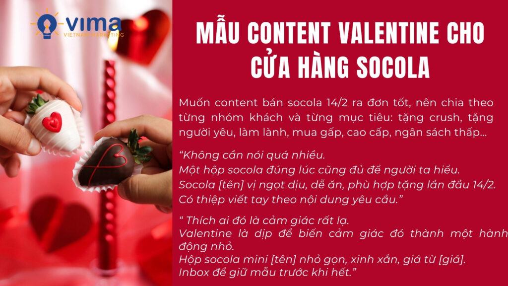 Mẫu content Valentine đa dạng, dễ dùng, tăng chốt đơn.