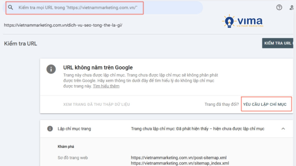 Google Search Console giúp index bài viết nhanh bằng cách kiểm tra URL và request indexing.