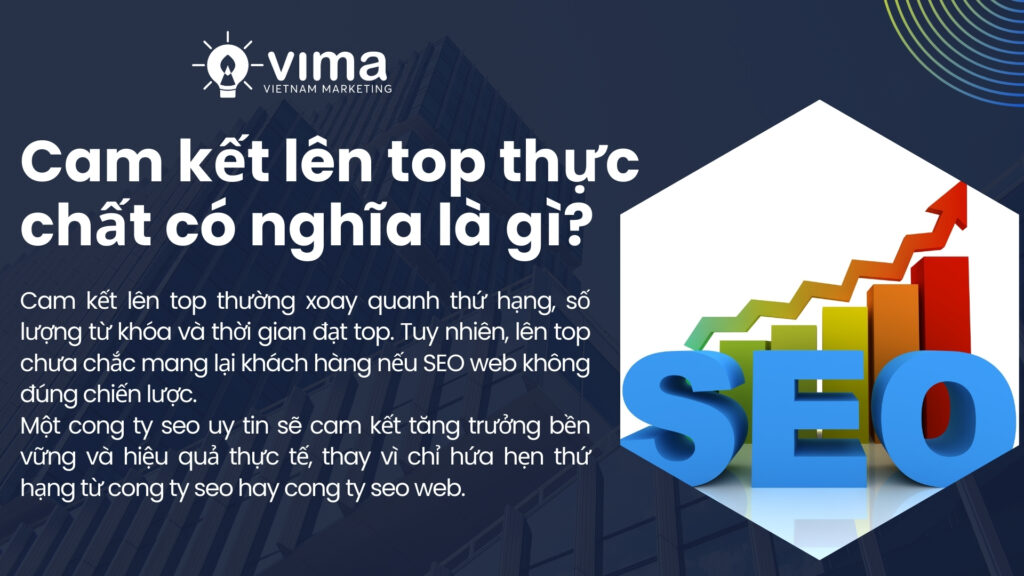 Cam kết SEO lên top phải gắn với hiệu quả bền vững