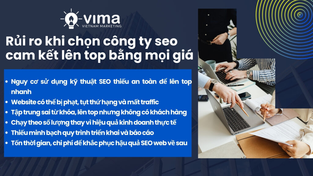 Lên top nhanh có thể đánh đổi bằng rủi ro dài hạn cho SEO web