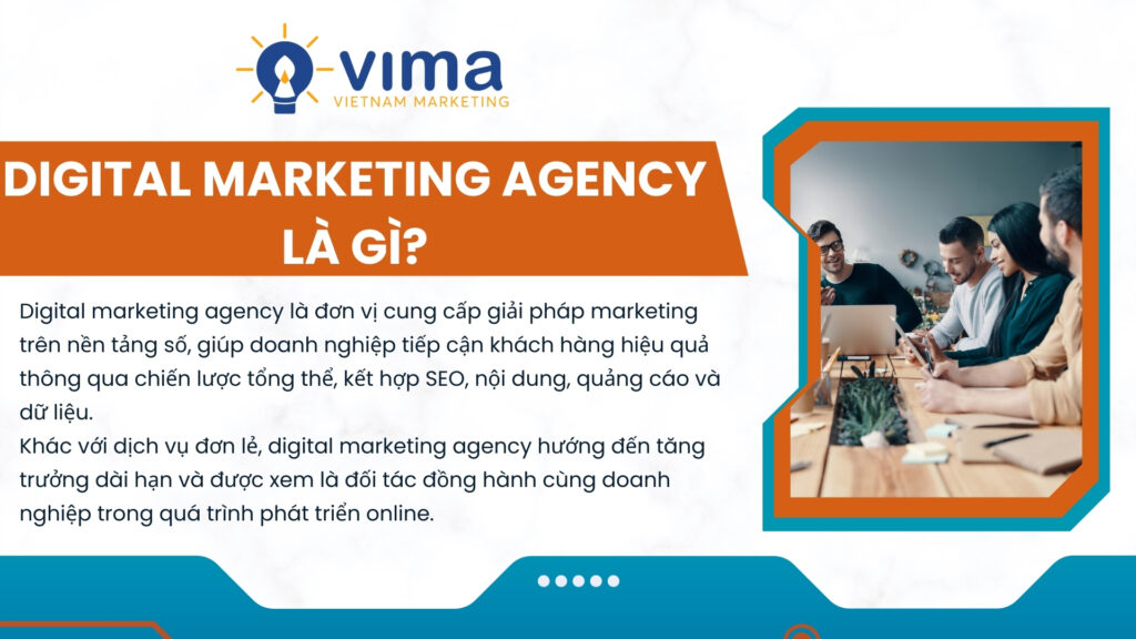 Digital marketing agency là đối tác chiến lược giúp doanh nghiệp phát triển hiệu quả trên môi trường số.