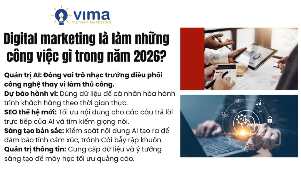 Sử dụng AI để sáng tạo nội dung và dự báo hành vi khách hàng.