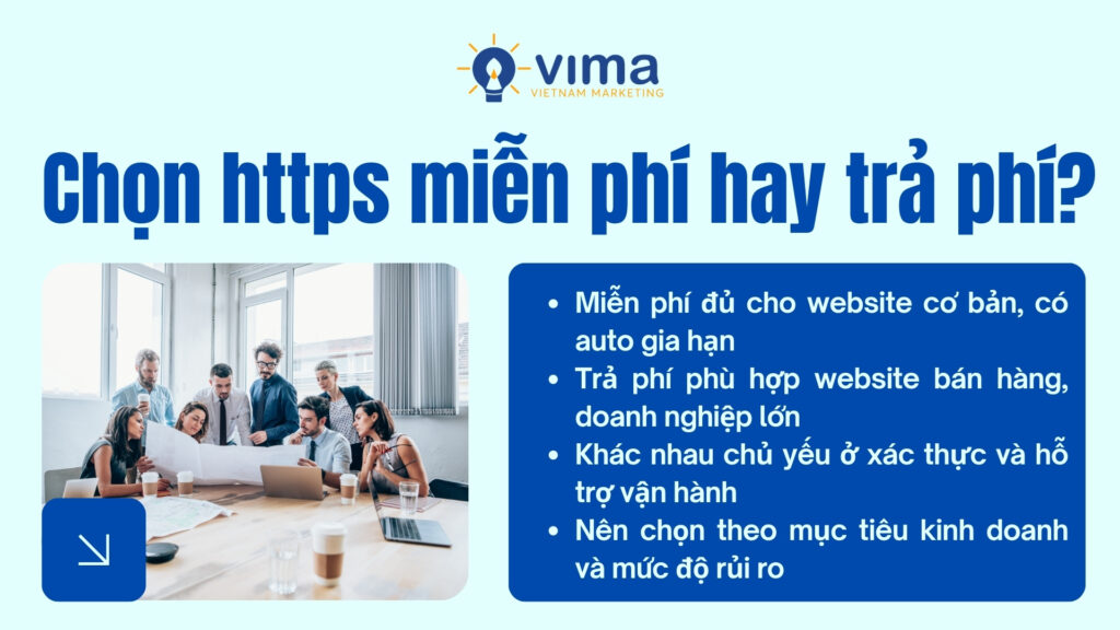 Chọn miễn phí hay trả phí tùy nhu cầu tin cậy và vận hành website.