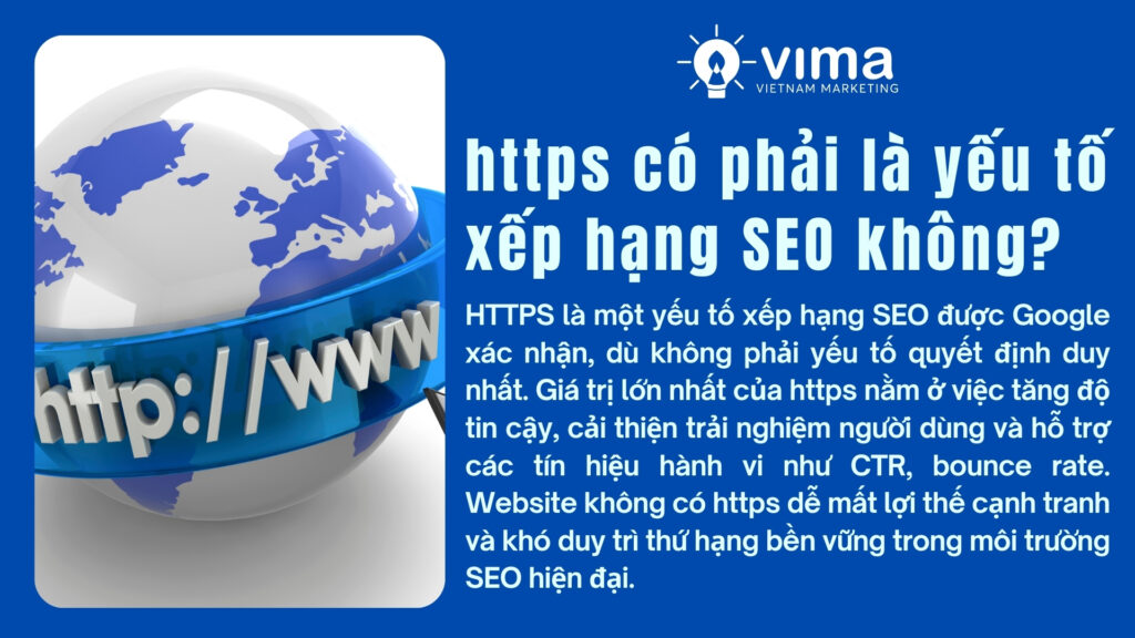 HTTPS là yếu tố xếp hạng SEO giúp tăng độ tin cậy website