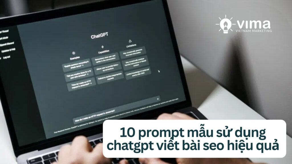 10 prompt ChatGPT giúp viết bài chuẩn SEO nhanh, rõ, dễ tối ưu.