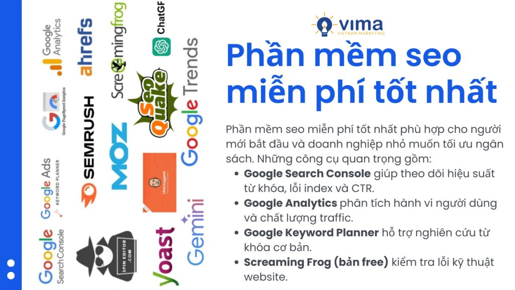 Tool SEO miễn phí đủ nền tảng, chiến lược mới quyết định thứ hạng.