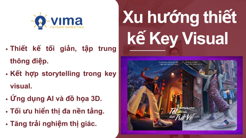 Xu hướng key visual marketing tập trung sáng tạo, tối giản và tối ưu đa nền tảng.