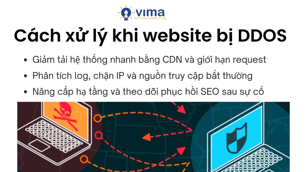 Xử lý DDOS cần giảm tải nhanh, chặn nguồn xấu và ổn định hệ thống lâu dài