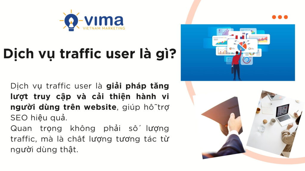 Dịch vụ traffic user giúp tăng truy cập và cải thiện hành vi người dùng website hiệu quả