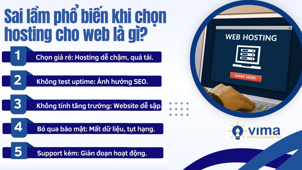 Chọn sai hosting có thể làm website mất SEO.