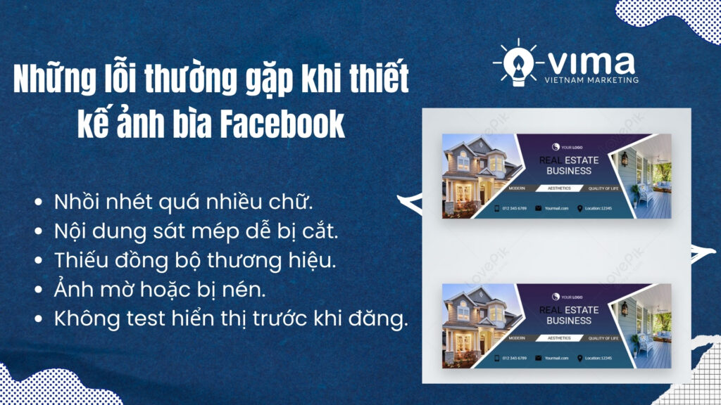 Thiết kế cover Facebook sai dễ giảm hiệu quả marketing.