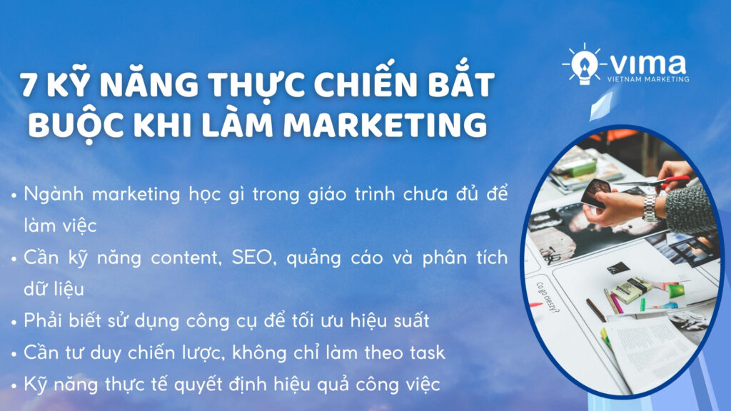 Cần kỹ năng thực chiến để biến kiến thức marketing thành kết quả thực tế