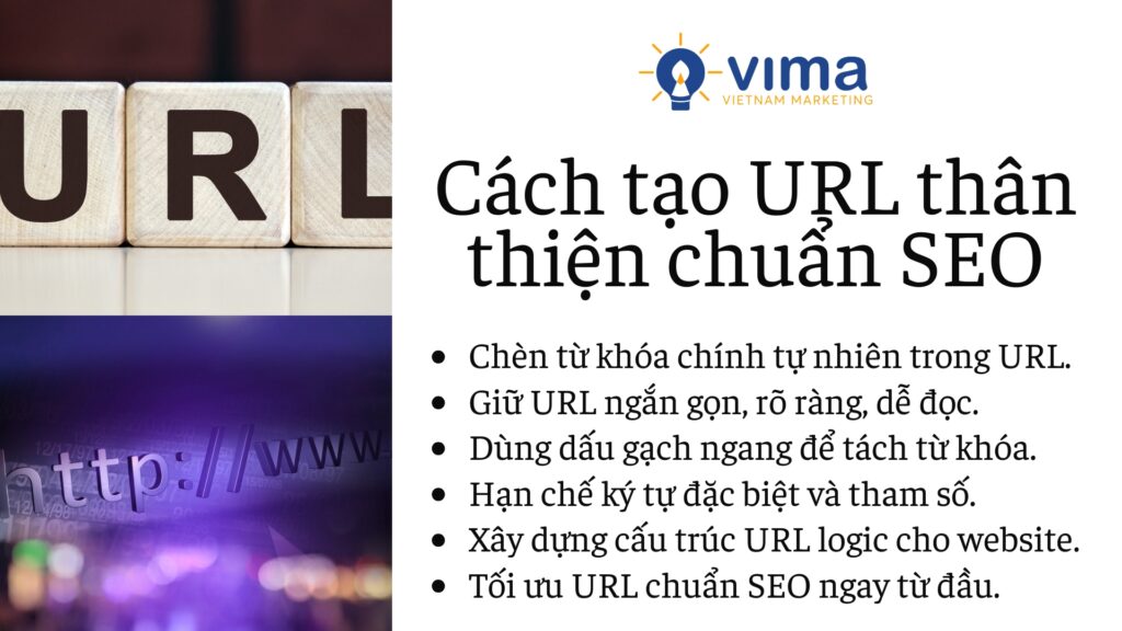 Tạo URL ngắn gọn, chứa từ khóa giúp website thân thiện và tối ưu SEO.