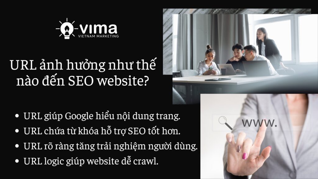 URL ảnh hưởng đến SEO, giúp Google hiểu và xếp hạng nội dung trang.