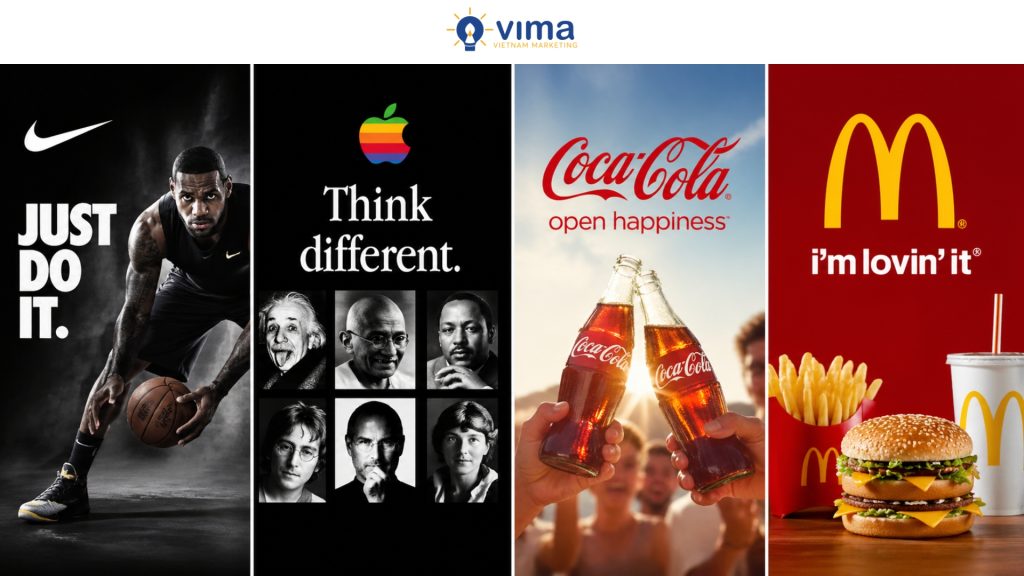 Các thương hiệu lớn thành công nhờ kết hợp Big Idea giàu cảm xúc với Key Message rõ ràng, dễ nhớ. 