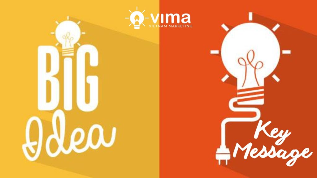 Big Idea tạo chú ý, Key Message giúp khách hàng hiểu và hành động đúng.
