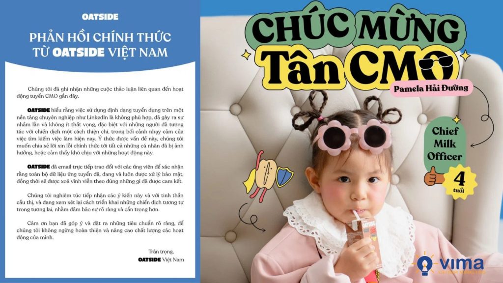 Oatside Việt Nam bị chỉ trích vì tuyển CMO nhưng hóa ra campaign.