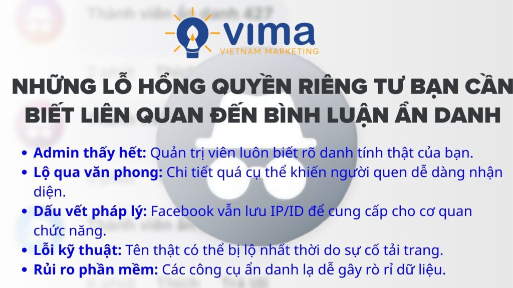 Dù giúp che tên với thành viên, cách bình luận ẩn danh vẫn lộ diện trước Admin, pháp luật và có thể bị nhận diện qua chính văn phong của bạn.