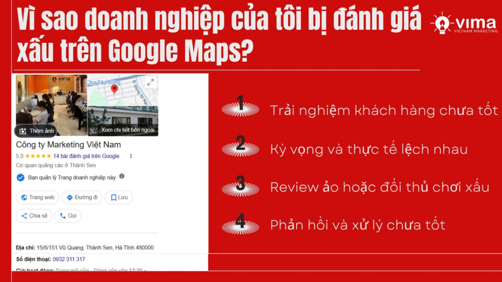 Trải nghiệm không tốt, kỳ vọng lệch và cách xử lý kém là nguyên nhân chính gây review xấu.