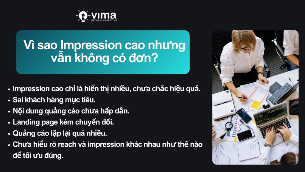 Impression cao nhưng sai cách tối ưu vẫn khó tạo ra đơn hàng.