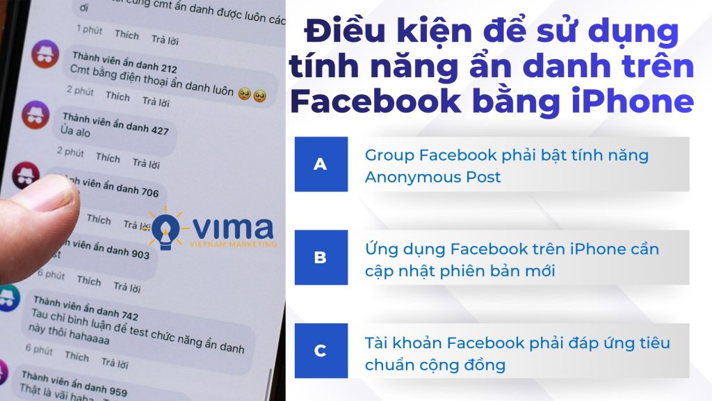 Người dùng cần đáp ứng một số điều kiện để sử dụng tính năng ẩn danh trên Facebook hiệu quả