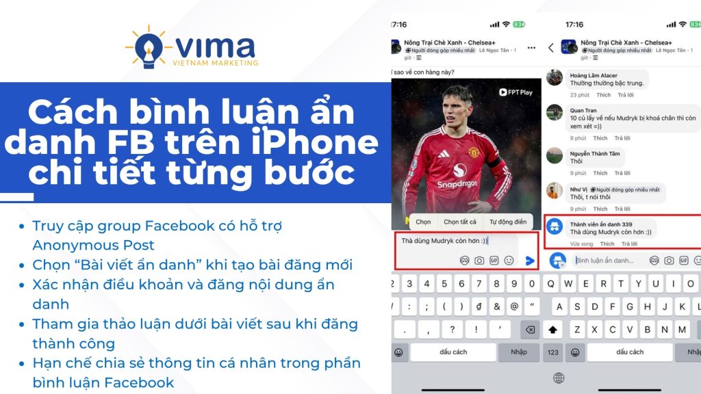 Người dùng có thể đăng bài ẩn danh và tham gia thảo luận riêng tư trong group Facebook
