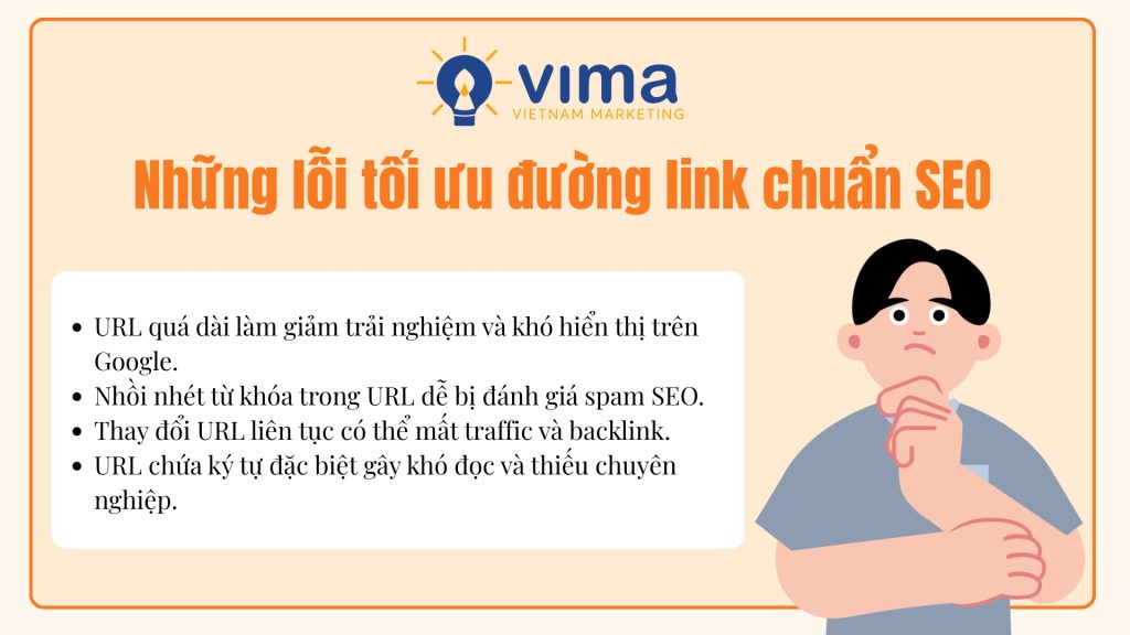 Những lỗi URL phổ biến có thể làm giảm traffic và ảnh hưởng hiệu quả SEO website lâu dài.